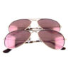 Womens elegant deluxe aviator metal sunglasses F1-AF101ROSE - Image 2