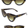 Womens cat eye modern plastic retro sunglasses F1-CH92023 - Image 5