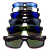 Mens classic square biohazard style sunglasses OF4-BZ66254 - Image 7