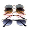 Womens oval rounded rhinestone sunglasses PC3-RS2786AP - Image 2