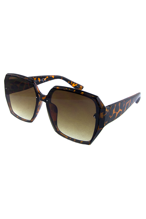Womens modern square plastic sunglasses V-202006CH - City Sunglass