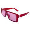 Womens semi rimless retro square sunglasses U-209002HG - Image 2