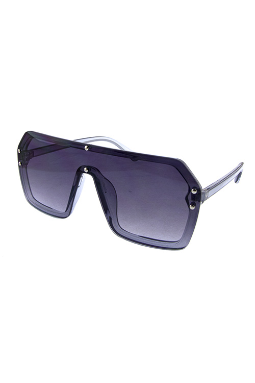 Womens rimless high fashion square sunglasses U-202002CH - City Sunglass