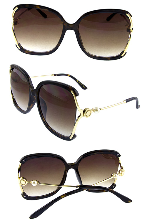Womens fashion square metal blended sunglasses O2-RS2000 – City Sunglass