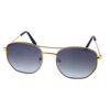 Womens metal flat lens aviator sunglasses R-201010DO - Image 3