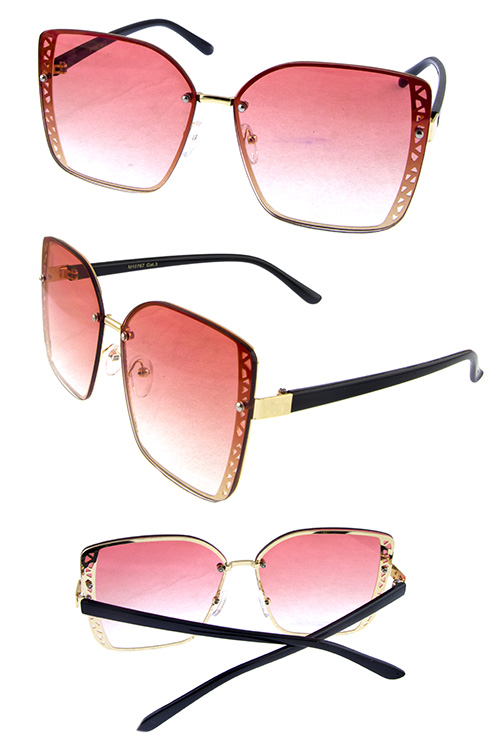 Womens Plastic Square Modern Fashion Sunglasses Fd5 M10767 City Sunglass