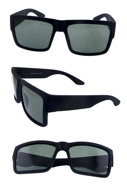 Mens square fashion glass lens sunglasses TI2-P2583SF - City Sunglass
