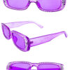 Womens rhinestone square plastic sunglasses B2-89277RS - Image 7