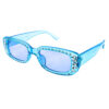 Womens rhinestone square plastic sunglasses B2-89277RS - Image 6