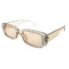 Womens rhinestone square plastic sunglasses B2-89277RS - Image 4