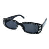 Womens rhinestone square plastic sunglasses B2-89277RS - Image 2