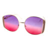 Womens metal fashion square rounded sunglasses A4-96330 - Image 5