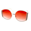 Womens metal fashion square rounded sunglasses A4-96330 - Image 3