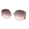 Womens metal fashion square rounded sunglasses A4-96330 - Image 2