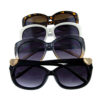 Womens neutral square plastic fashion sunglasses C1-WCH21006 - Image 5