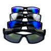 Mens square athletic square plastic sunglasses OS-LOC91126 - Image 2