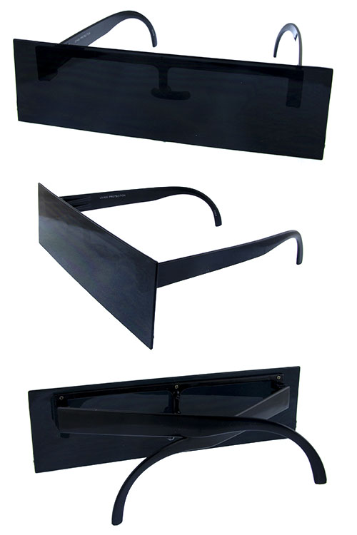 Unisex square block plastic sunglasses SF4-PT614