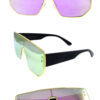 Womens high fashion monolens style sunglasses B3-VG21101 - Image 4