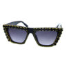 Womens modern rhinestone high pointed sunglasses AD4-96351 - Image 2