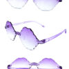 Kids rimless cute plastic fashion sunglasses SL2-K6655CRY - Image 3