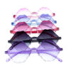 Kids rimless cute plastic fashion sunglasses SL2-K6655CRY
