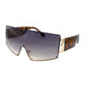 Womens rimless monolens square style sunglasses SD1-5020COL - Image 4