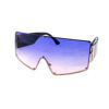 Womens rimless monolens square style sunglasses SD1-5020COL - Image 3