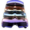 Womens rimless monolens square style sunglasses SD1-5020COL - Image 2