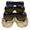 Womens modern fashion square plastic sunglasses F2-GSL22419 - Image 2