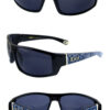 Mens square plastic modern style sunglasses U-LOC91150BD