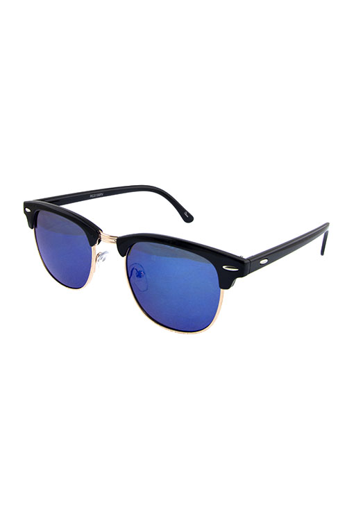Unisex horn rimmed square style plastic sunglassesWR1-RG3156RV