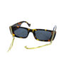 Womens rhinestone vintage square sunglasses SDD-80108RH - Image 2