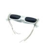 Womens rhinestone vintage square sunglasses SDD-80108RH - Image 4