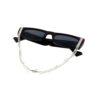 Womens rhinestone vintage square sunglasses SDD-80108RH - Image 5