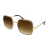 Womens metal square shaped rhinestone sunglasses SDD-5081RH - Image 2