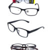 Simple square style plastic reading glasses ER3-DUM3PK24 - Image 2