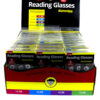 Simple square style plastic reading glasses ER3-DUM3PK24
