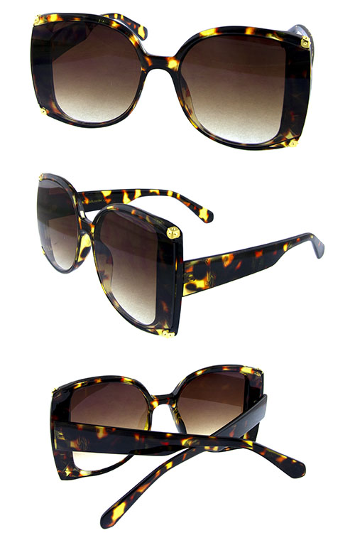 Womens unique square plastic fashion sunglasses OD-GSL22394 - City Sunglass