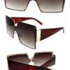 Womens rimless square plastic sunglasses AA4-96315