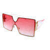 Womens rimless square plastic sunglasses AA4-96315 - Image 2