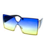 Womens rimless square plastic sunglasses AA4-96315 - Image 3