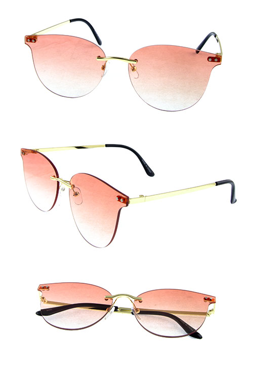 Womens butterfly pointed metal sunglasses AA2-96362