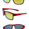 Mens square action packed plastic sunglasses W1-EK66240
