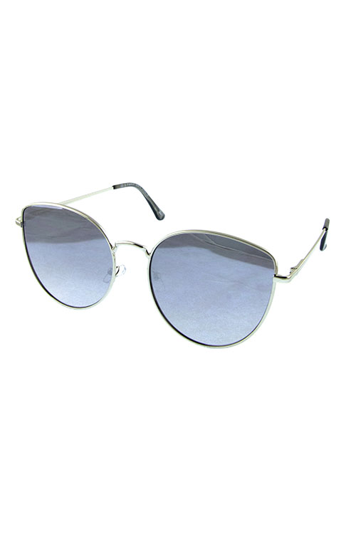 Womens high pointed butterfly metal sunglasses A1-L2009CM