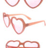 Womens heart shaped geometric lovely sunglasses S-CH2229 - Image 4