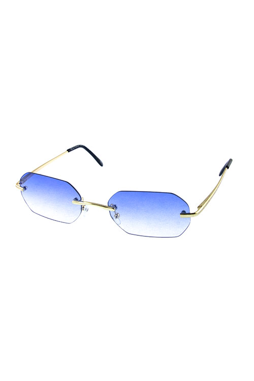 Womens rimless metal square sunglasses B2-L2006CM
