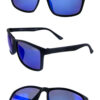 Mens square fully rimmed plastic sunglasses R-M2212AQ