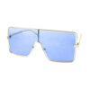 Womens metal square style fashion sunglasses I3-M2204BY - Image 5
