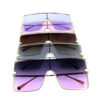 Womens metal square style fashion sunglasses I3-M2204BY - Image 6