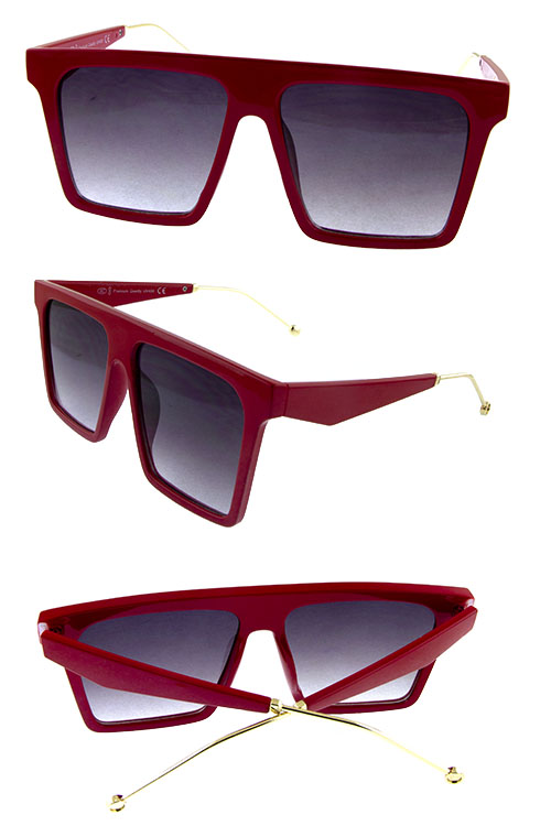 Womens vintage square plastic sunglasses 2-L2203XR